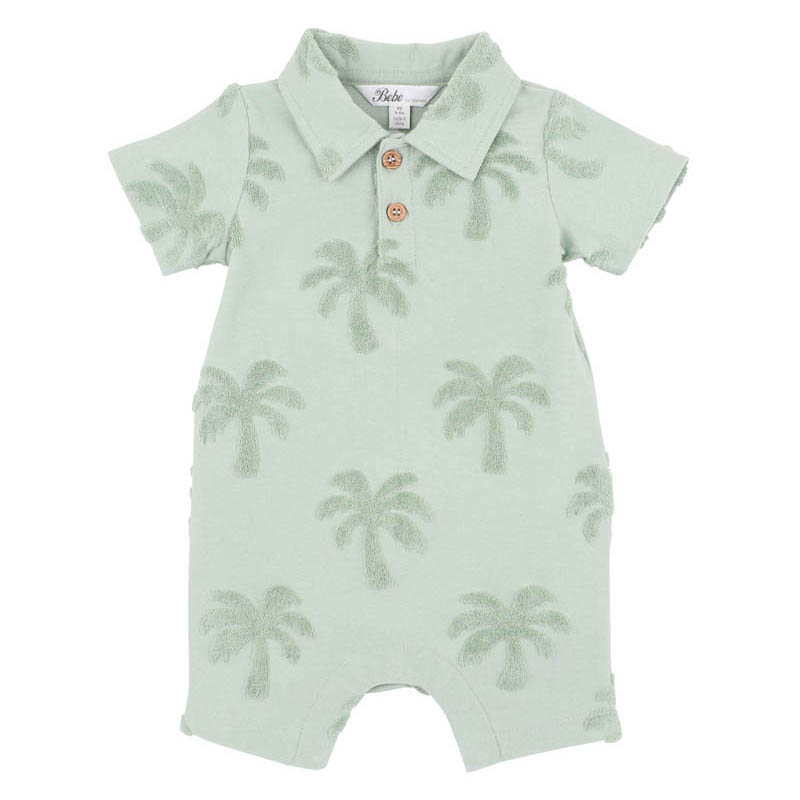 Bébé Ivan Tropical Trees Polo Romper